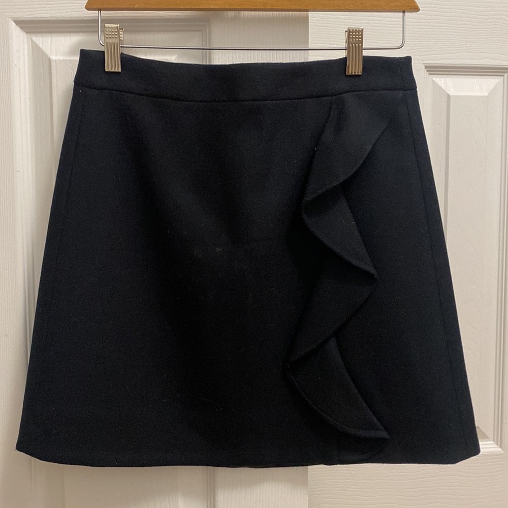 Jcrew Navy Blue Women's Wool Skirt